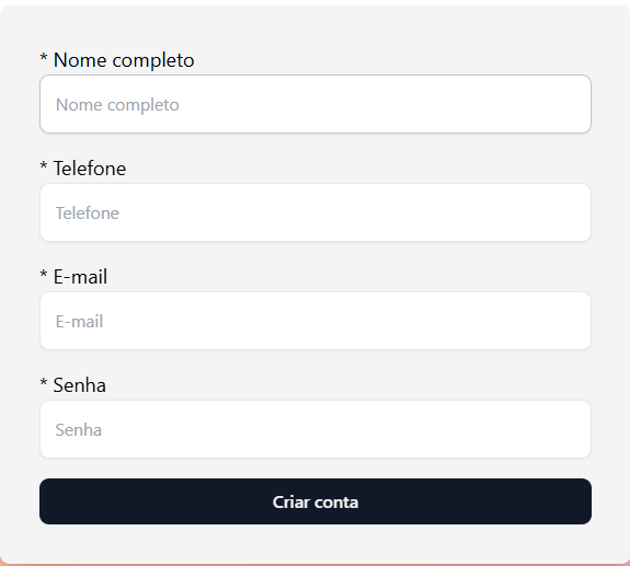 Login form